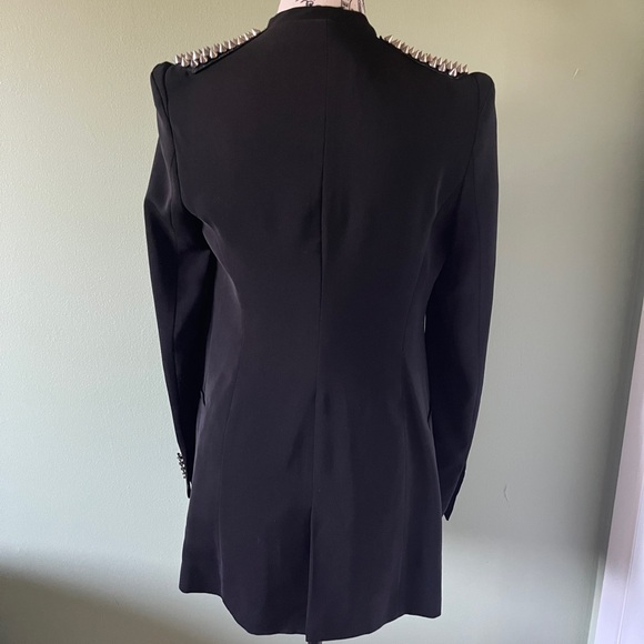 Spiked studded long line jacket blazer - Picture 11 of 12